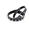 yutong Candiway Black Adjustable PU Leather Neck Collar With O-shape Steel Ring Bondage Restraint Adult Game nature Toys For Lover