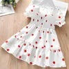 Vestidos de verão Chiffon Polka Dot Princess Vestido para Meninas Crianças Roupas Menina Roupas Crianças 210528