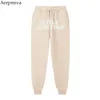 Kvinnliga män Fashion Quality Fleece Trousers Still Softish Jogging Pants Hip Hop Streetwear Sweatpants Men's 34