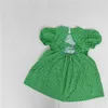 Vestito floreale a maniche corte da neonata estiva con fiocco sul retro in cotone casual allentato per bambini piccoli abiti da principessa 210615