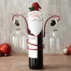 Christmas Decorations Wine Bottle Glass Holders Santa Claus Cover Snowman Dwarf Rack Festival For Home