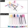 Makeup Brushes Reusable Eyebrow Brush Tube Disposable Mascara Wands Eyelash Dustproof Sparkling Broken Diamond Spoolie4430501