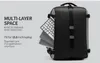 Eurcool man ryggsäck passform 15,6 tum laptop multi-lager utrymme resa manlig väska stor kapacitet mochila ryggsäckar n1932