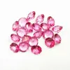 Wong Rain Top Quality 1 PCS Natural Stone 7 MM Round Pink Topaz Loose Gemstone DIY Stones Decoration Jewelry Wholesale Lots Bulk H1015