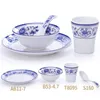 blue bone china-servies