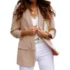 Y2Kシックな女性秋ブレザージャケットファッションの基本的なブレザーカジュアルソリッドボタン長袖ワークスーツコートオフィスエレガントなブレザーx0721
