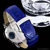 Top AAA MEN039S Кварцевые часы с прозрачным циферблатом со стильным дизайном водонепроницаемым повседневным кожаным ремнем 7722241