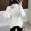 2020 Elegant Females Kawaii Korean Top Pullover Turtleneck Sweater Women Clothing Winter Plus Size Solid Long Sleeve Sweaters X0721