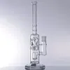 Clear Bongs Cookahs Толстые стеклянные стеклянные стакан Bong Курение стекла Трубы 14 дюймов Высокий рециркулятор DAB Water Water с 14 мм чаша