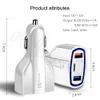 35W 7A 3Ports Type c Car Charger Universal QC3.0 Fast Quick Charging PD USb-C Chargers For IPhone 12 13 14 Samsung S22 S23 Htc huawei With Box