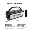 50W Bluetooth-Lautsprecher W-King IPX6 wasserdicht drahtloser Outdoor Portable, TF-Karte Aktiviert, Tws, DSP, NFC, Leistungsstarker bass lauter stereo eingebauter 10000mAh Batteriestrombank