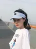 Plażowe słońce Visor Hat ochronę ochronę Koreańską czapkę w stylu Ins Summer For Women granatowy pasek do biegania dziewczyna tenisowa czapki szerokie czapki rdzeniowe