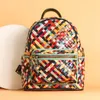 HBP 2021 Genuine Leather bag large-capacity wild Korean woven top layer oil wax backpack