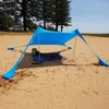 Namioty i schroniska Przenośne Camping Pergola Outdoor Wiatroodporny Namiot Plaży Sunshade altana - 210 x z kotwicami z piasku Ultralight Tarp