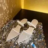 Bling Women Sandals Slides Pekade Toe Sexig Slip på Tofflor Fashion Party Wedding Mules Skor High Heels Slider 39 210513