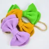 Fascia per capelli in nylon bowknot a doppio strato per bambini a 20 colori piccola Accessori per capelli copricapo per foto per bambini