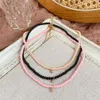 Girocolli Bohemian Small Beaded Choker Collane per le donne Moda colorata corta perline dorate Collana con ciondoli 2021 Gioielli fatti a mano