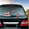 Kerstreeks auto stickers Magic Waving Santa Claus Elk Xmas voorruitsticker achterste voorruit wisser TX0019