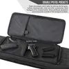 Sacos de material duplo longo rifle arma estojo bolsa 36 polegadas/96 cm mochila tática pistola arma de fogo macia carabina de transporte