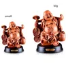 Orologi da parete 32 cm Resina Feng Shui Sorridente Statue di Buddha Maitreya Arti e mestieri Decorazione della casa Statua Forniture per sale