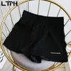 Plus Size Simple Sports Casual Shorts Dames Hoge Taille Losse All-Match Fitness Running Gym Short Pants Summer 210427