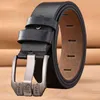 High Quality Luxury Brand Leather Belt Designer Belts Men Pin Buckle Black Business Trouser Strap Cinturones Hombre Cinto