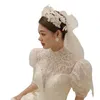 Coix de cheveux Barrettes Couronne en épingle à cheveux ensemble de fleur Fleurée Perme Permane Headswear Femmes Bride Ornaments Bijoux XRQ88