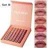 Handaiyan Lipgloss-Set, matt, flüssiger Lippenstift, wasserfest, antihaftbeschichtet, langlebiges Make-up, Lipgloss-Sets