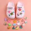 1Pcs Cartoon Flowers Accessories Shoe Charms Cute Fruit Decoration Buckle Kids Gift Fit Wristbands for Jibbitzs Croc JIBZ