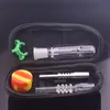 Mini collecteur de verre prtotable Kit tuyaux avec 14mm 18mm pointe de titane pointe de quartz clou plate-forme d'huile concentré Dab paille verre Bong avec sac ego