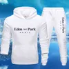 2021 Moda Adam SetTracksuits Erkekler Sonbahar Kış Marka Hoodies ve Pantolon Uzun Kollu Koşu Takımları Streetwear Atletik Setleri G1217