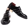 Klasik Siyah Erkekler Düğün Elbise Ayakkabı El Yapımı Gerçek Deri Erkekler Oxfords İngiliz Tarzı Brogue Ayakkabı