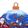 Décorations De Noël Ornement En Métal Santa Sleigh Vacances Arbre Pendentif Suspendus Yard Props Pour La Décoration Intérieure