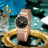 CRRJU Gold Watch Women Quartz Watches Lady Waterproof Wristwatch Womens Bracelet Female Clock Relogio Feminino Montre Femme 210616