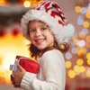 Décorations de Noël Enfants adultes Enfants Soft Soft Flocon Snowflake ondulé Santa Casquette Santa pour la maison Navidad Année Cadeaux