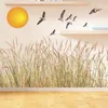 Adesivos de parede adesivo de pássaro natureza planta casa decoração outono outono paisagem salão sala de estar quarto decalque