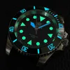 SteelDive SD1955 Luksusowy Water Ghost Diver Watch Mężczyźni Czarny Dial Nie Data Szafir Szkło Luminous NH35 Automatyczne mechaniczne