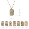 Chokers 2 Arten Mode Vintage Amulett Retro Wahrsagerei Frauen Geschenk Schmuck Stern Mond Sonne Muster Edelstahl Tarot Car217j