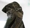 Poncho antipioggia Impermeabile mimetico impermeabile con cappuccio per attività all'aperto Camo Shelter Ground Sheet Uomo Donna Taglia grande