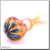 Seven Leaf Grass Glass Pipes Heady Dab Pipe Nice Tobacco for Smoking High Quality