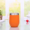 12 oz şarap tumbler 14 stilleri yalıtımlı fincan paslanmaz çelik cam katı renk çift duvar bira kahve kupa t500932