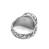 Bröllopsringar Tribal Norse Viking Rune Ring rostfritt stål smycken Celtic Knot Odin039S Symbol Signet Biker Men SWR09882614083