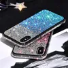 Градиент Bling Diamond Sparkle Мягкие чехлы TPU для iPhone 11 Pro XR XS XS X 8 7 6 Plus Crystal Glitter роскошный блестящий красочный телефон