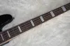 Factory Outlet-5 Strings Black Electric Bass Guitar with Red Pearl Pickguard,Rosewood Fretboard