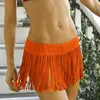 Damska Swimweear Beach Spódnica Pareo Bikini Kostium Kąpielowy Seksowne Zestawy Para | Spodnie białe czarne niebieskie pomarańczowe jeden rozmiar szydełkowy