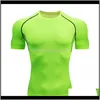 Jerseys Mens TshirtsQuick Dry Compression Sport TshirtsFitness Gym Running Shirts Teesmens Fotboll Jersey Sportkläder Svart EE5K5 CXMPF