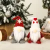2022 Merry Christmas Decorations Santa Santa Santa Old Man Man مجهول الأوجه Gnome Plush Doll الحلي المصنوعة يدويًا Toy Toy Holiday Home Party Dec8900685