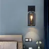 Modern Wall Lamp Double Glass for Living Room Bedroom Loft Nordic Home Decor Bedside Led Light Bathroom Fixtures