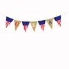 США Swallowtail баннеры Дня независимости Дня строки Флаги буквы Bunting Banner 4-го июля украшения вечеринки HHC7583