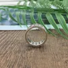 100% 925 Sterling Silver European Pandora Jewelry Vintage Fascination Ring avec Clear Cubic Zirconia Fashion Charm Ring